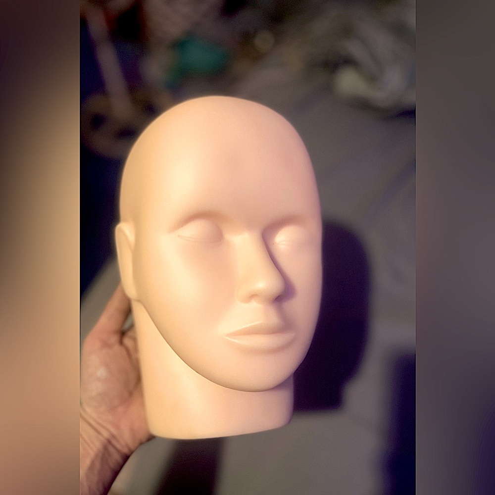 mannequin head tattoo / makeup practice